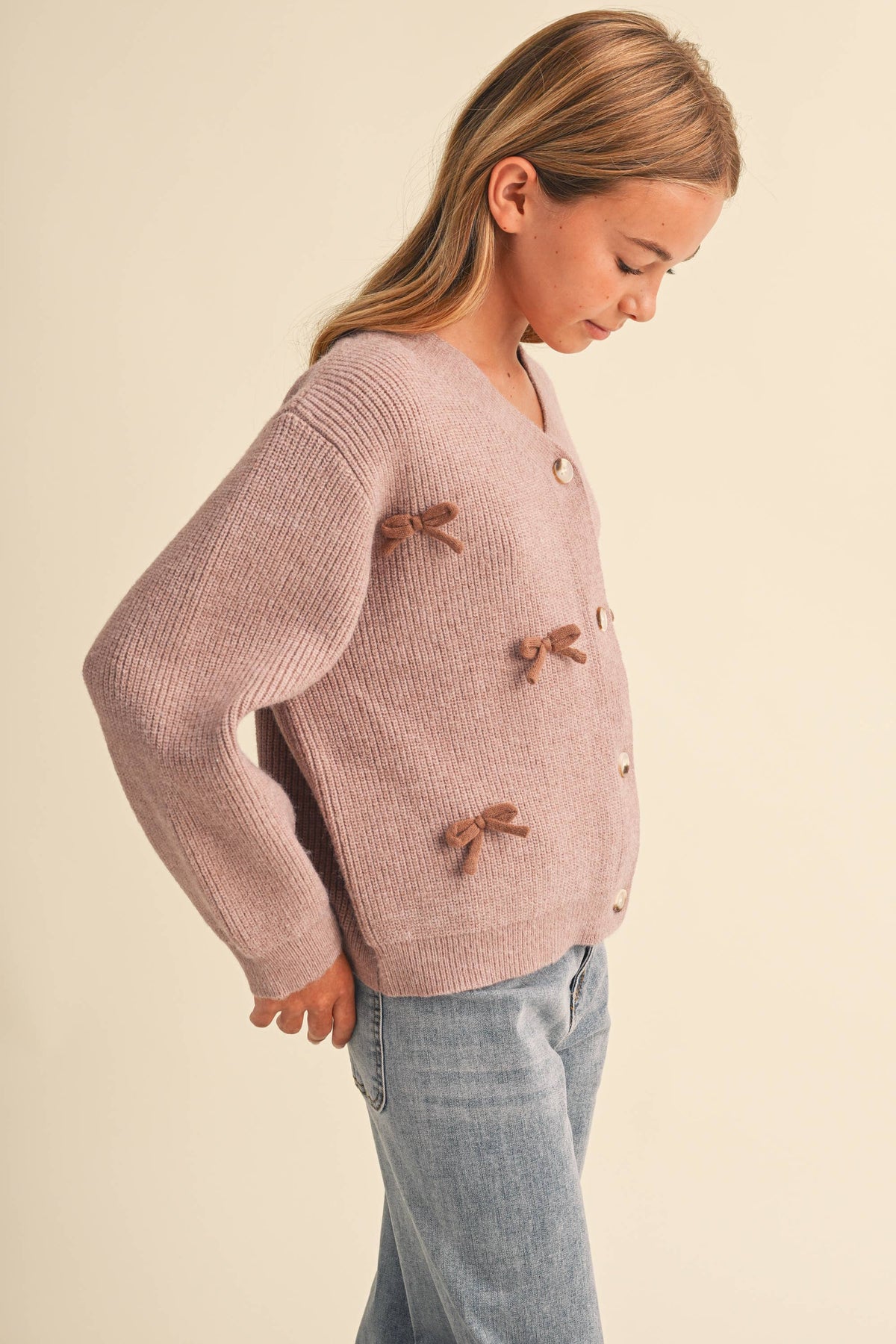 TWEEN KIDS GIRLS RAGLAN SWEATER (7-14)
