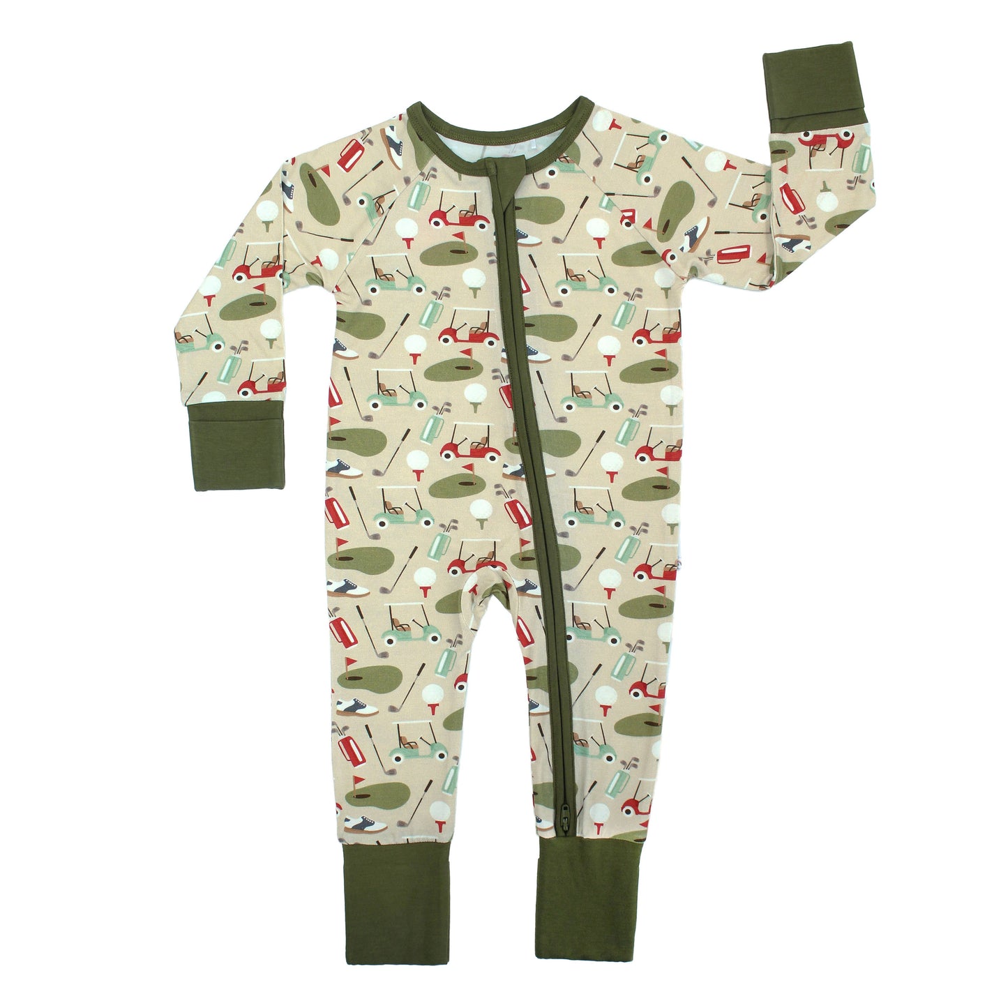 Tee Time Golf Bamboo Convertible Baby Pajamas