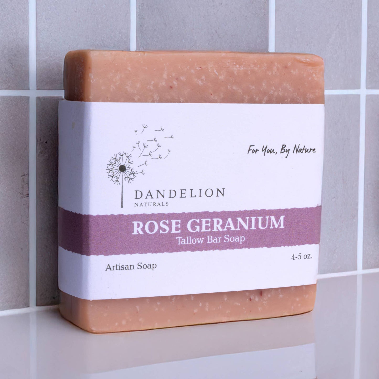 Rose Geranium Tallow Bar Soap | Tallow Skin Care | Bar Soap
