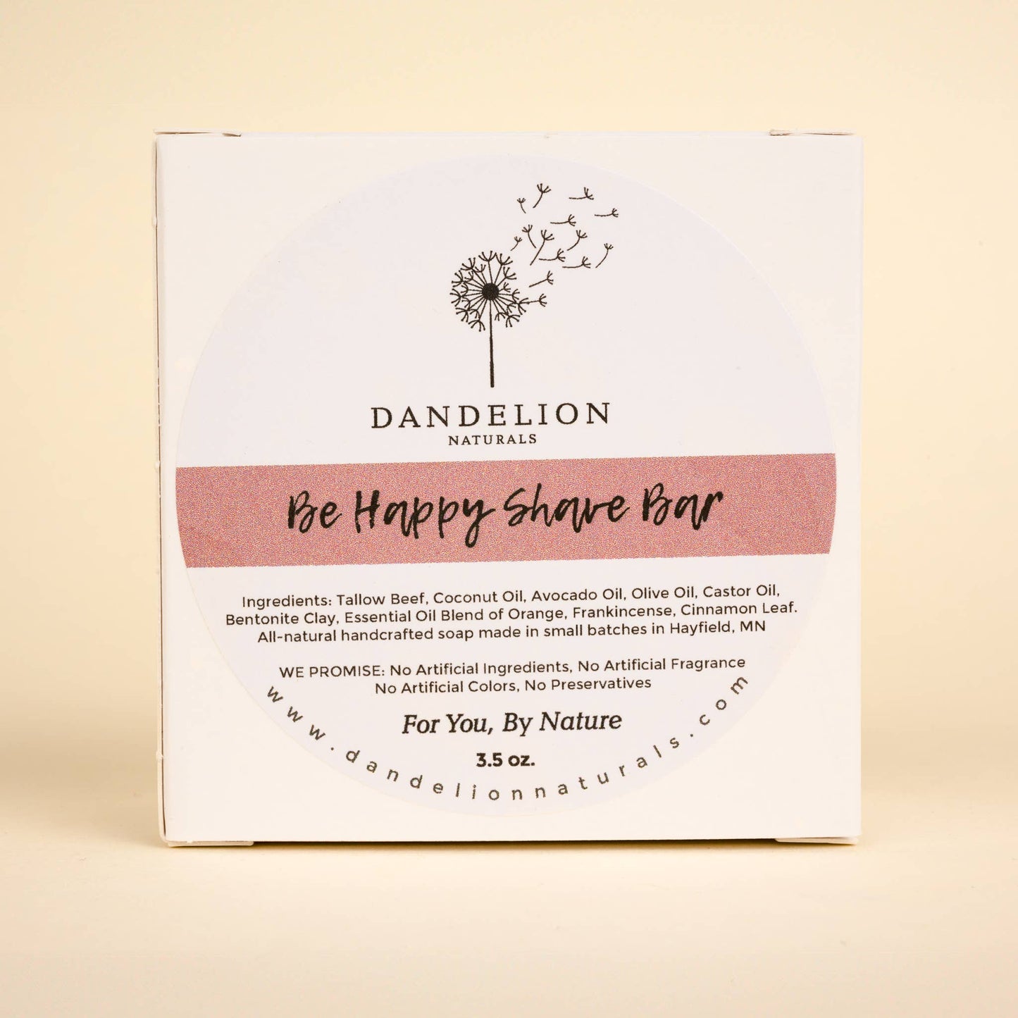 Shave Soap | Shave Puck | Tallow Shave Bar | Be Happy
