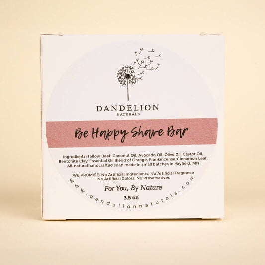 Shave Soap | Shave Puck | Tallow Shave Bar | Be Happy