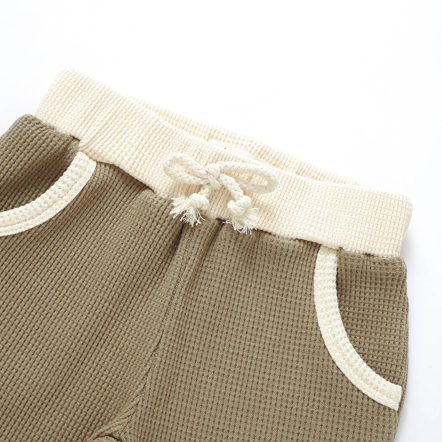 Organic Cotton Cocoa Waffle Set | Gender Neutral Baby Set