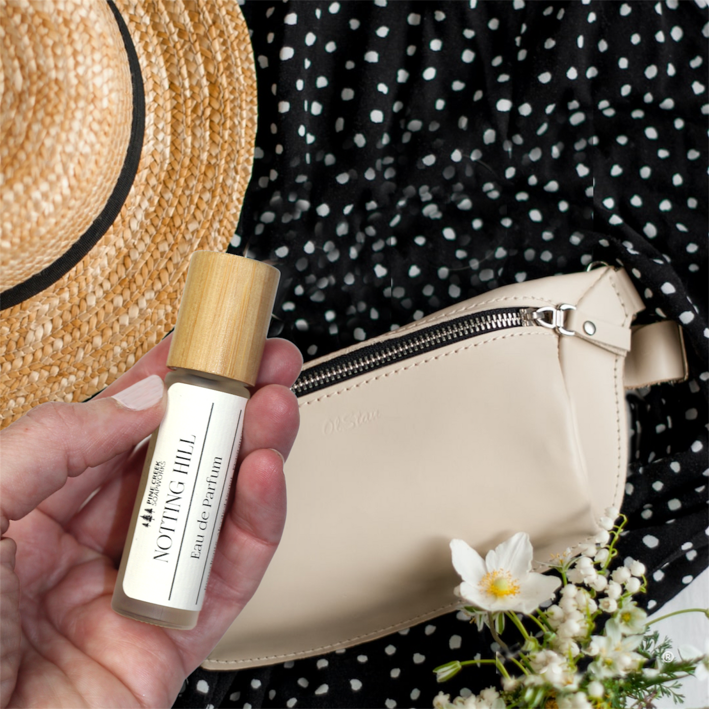 Perfume Roller with Bamboo Lid