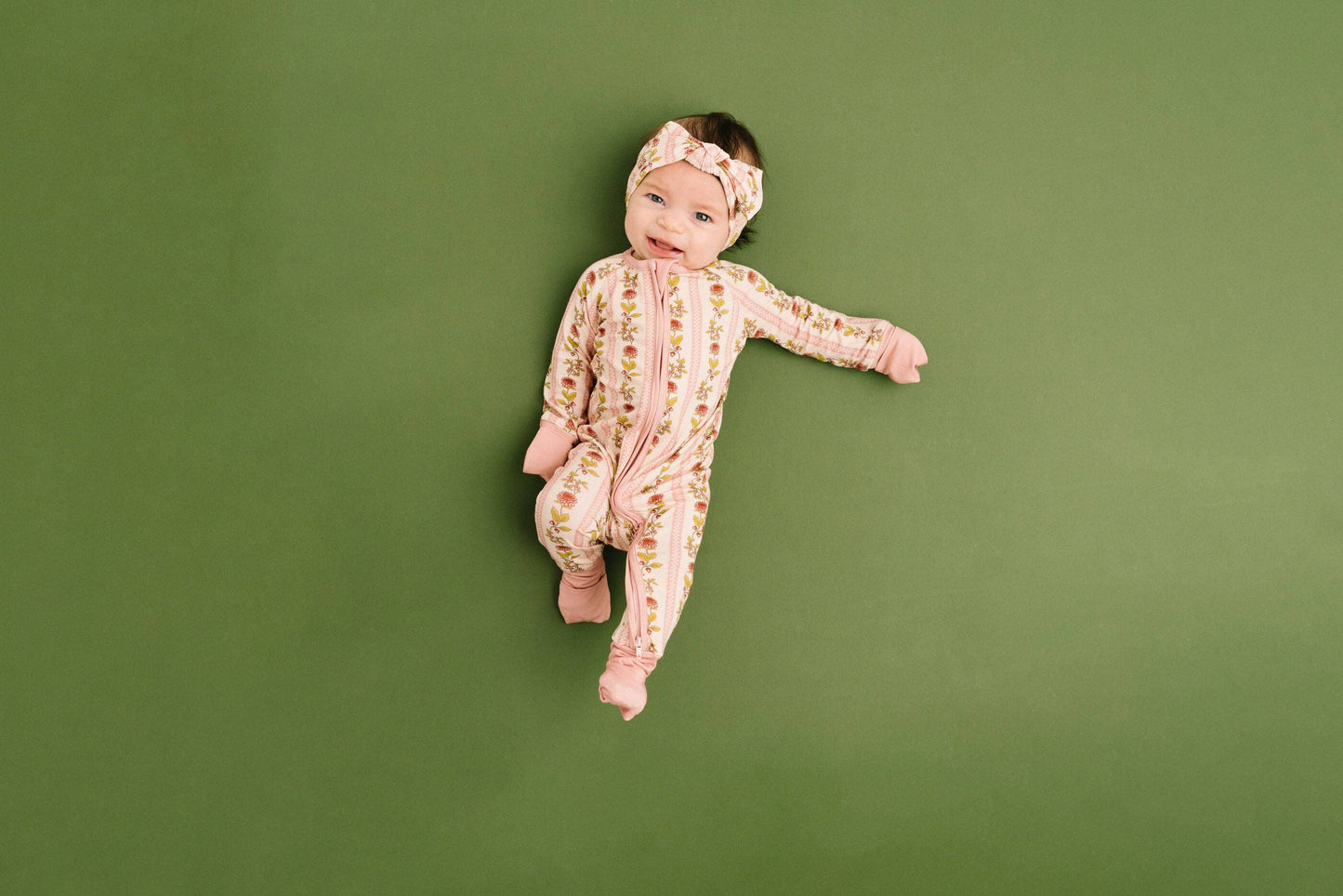 Vintage Floral Stripe Bamboo Sleeper