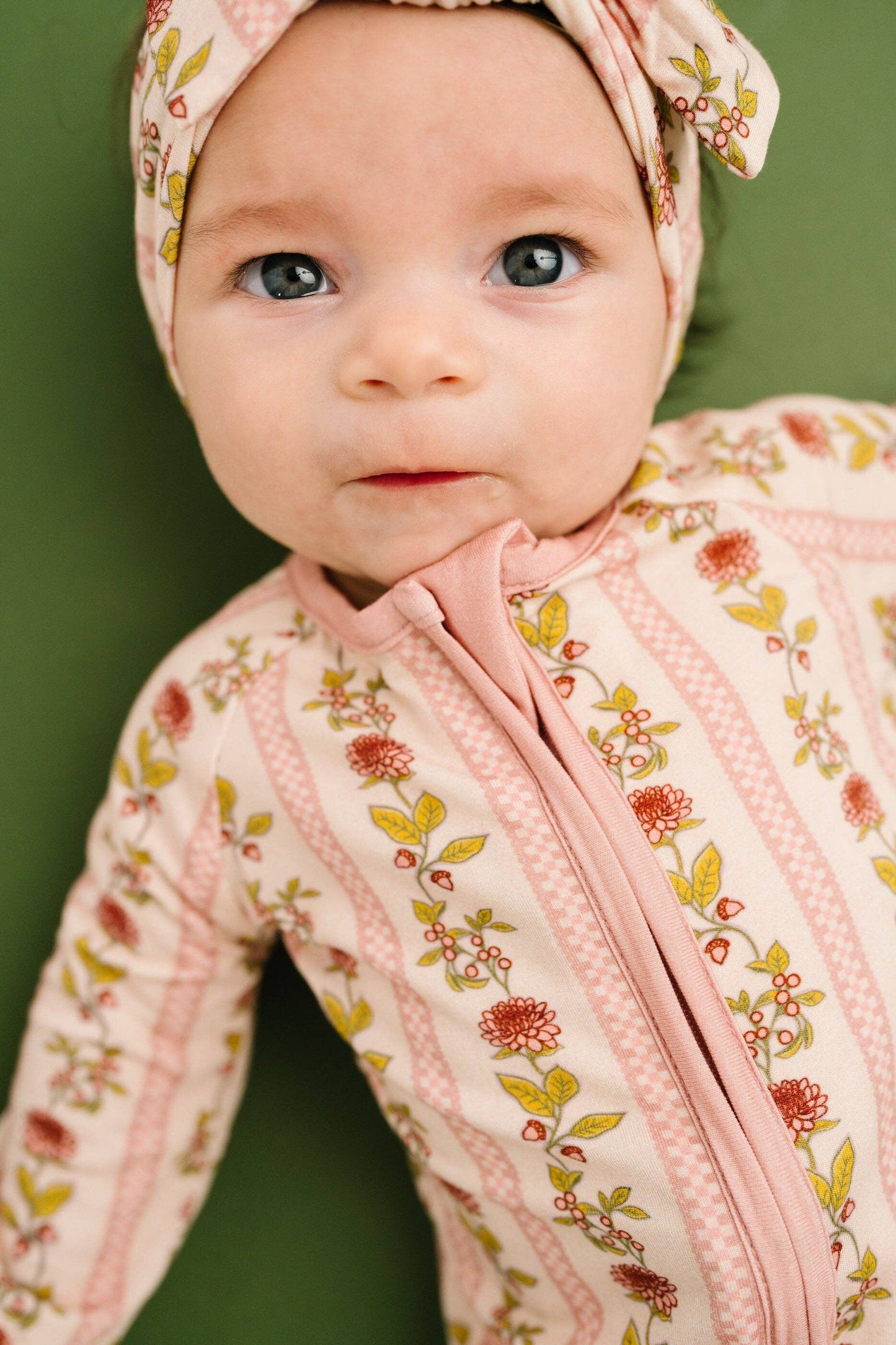Vintage Floral Stripe Bamboo Sleeper