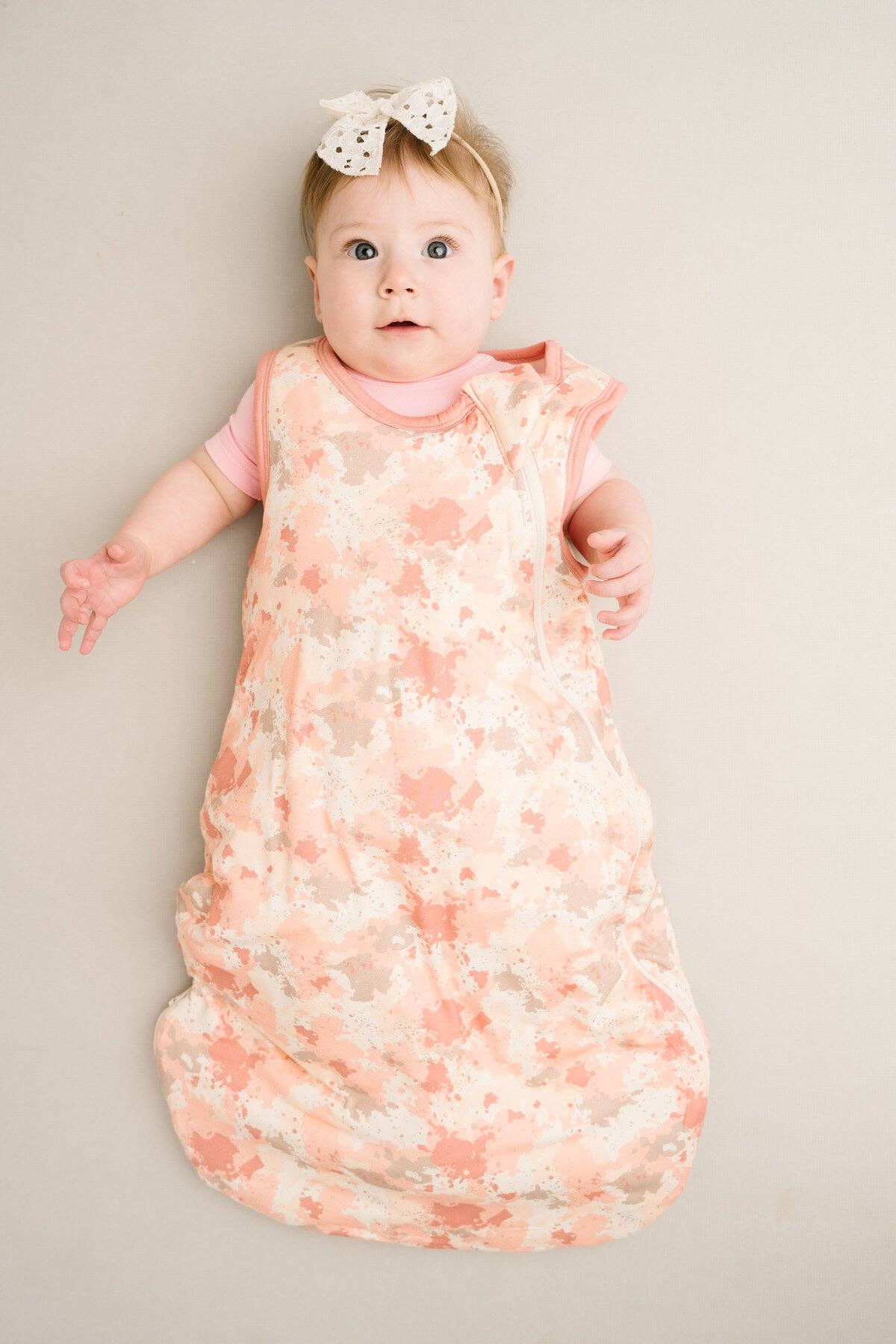 Pink Marbled Bamboo Sleep Bag