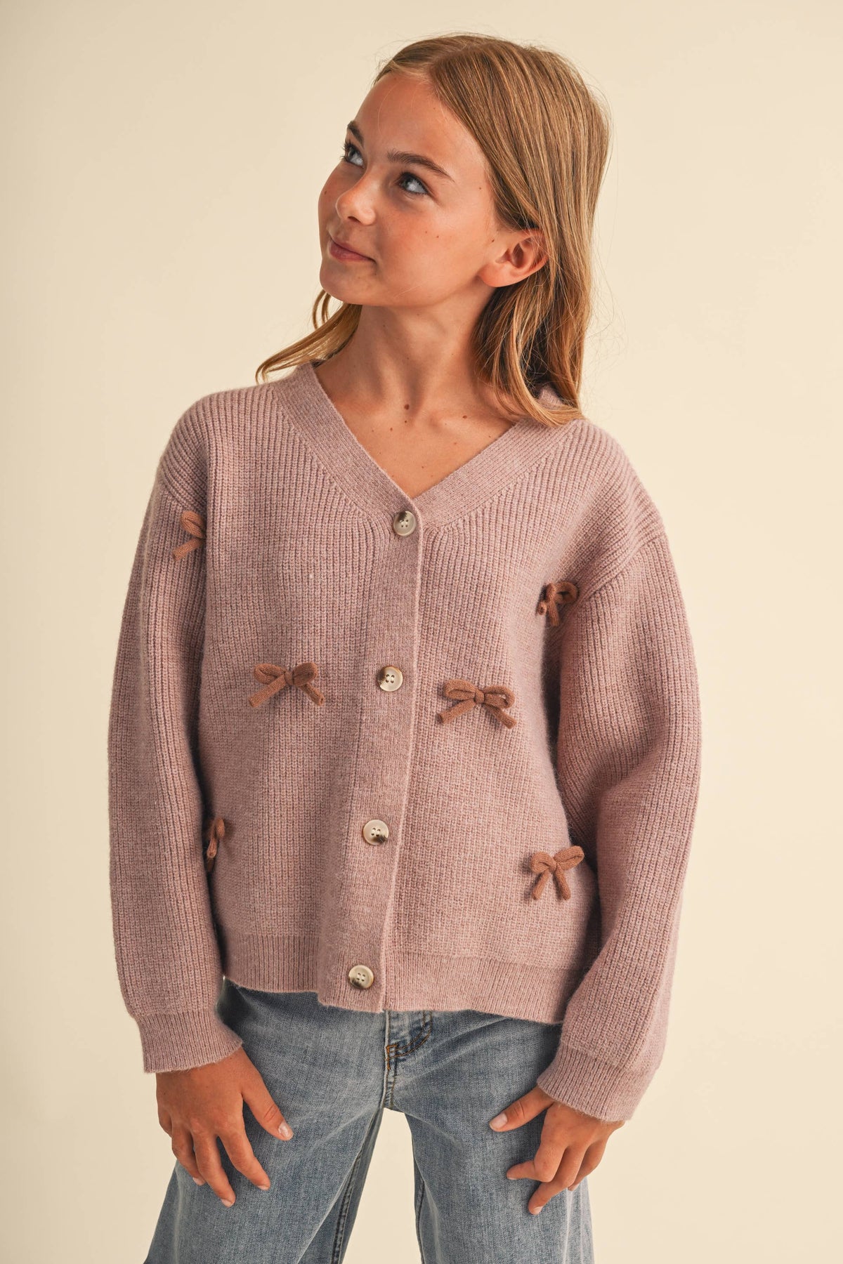 TWEEN KIDS GIRLS RAGLAN SWEATER (7-14)