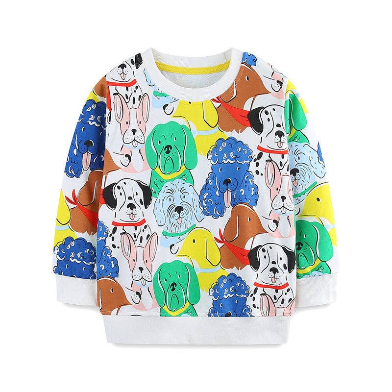 Multi Dog Printed Sweatshirt