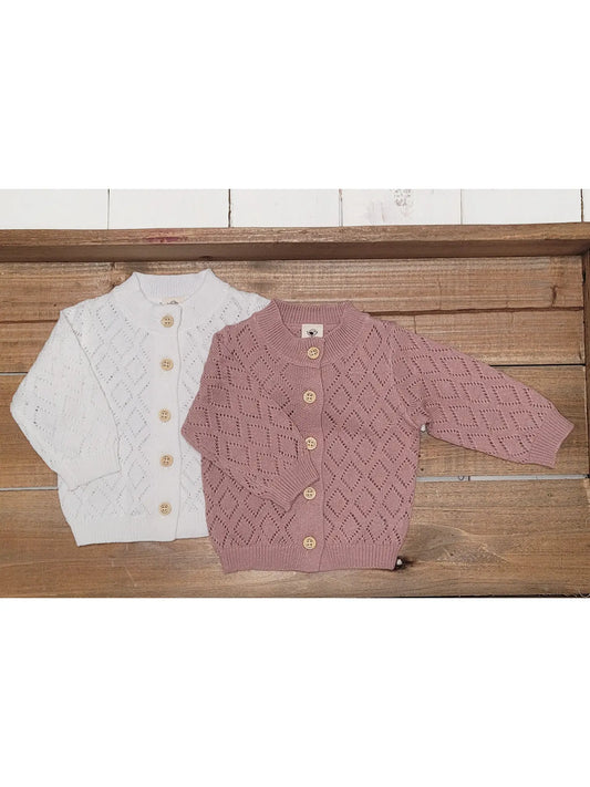 Baby Girl Sweater Cardigan Cotton Knit Dressy Top Eleanor