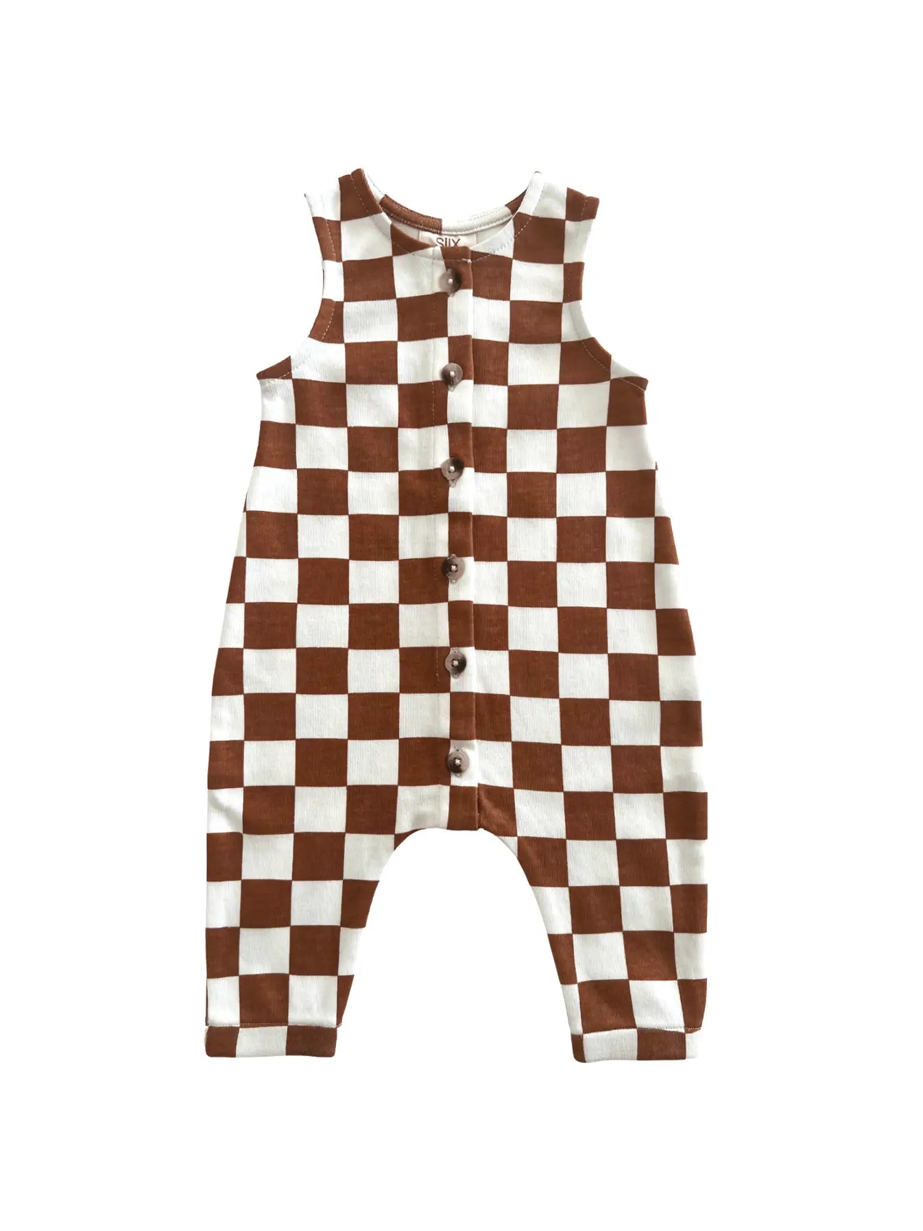 Stracciatella Checkerboard / Organic Bay Jumpsuit