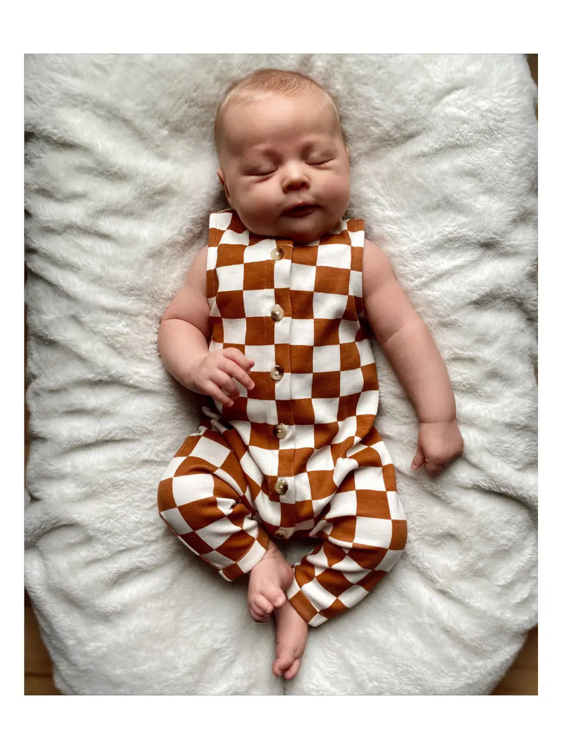 Stracciatella Checkerboard / Organic Bay Jumpsuit