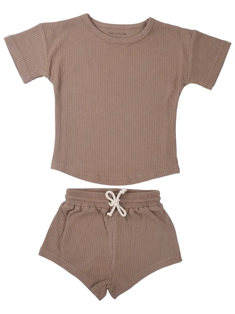 Summer Waffle Toddler Top & Bottom Set