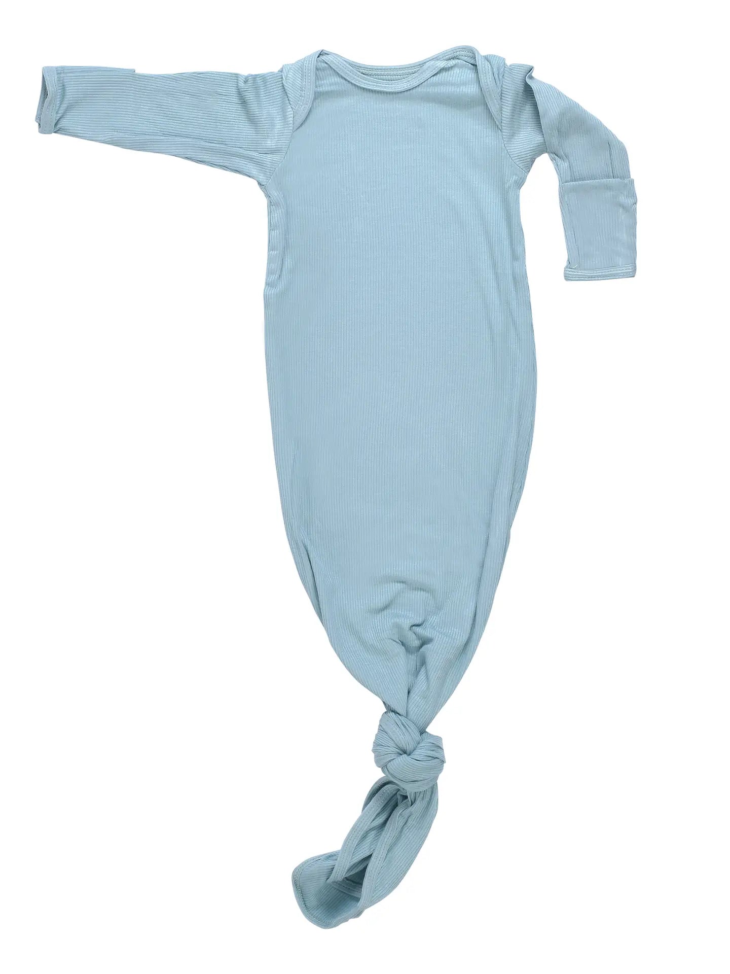 Blue Bird Knotted Baby Gown