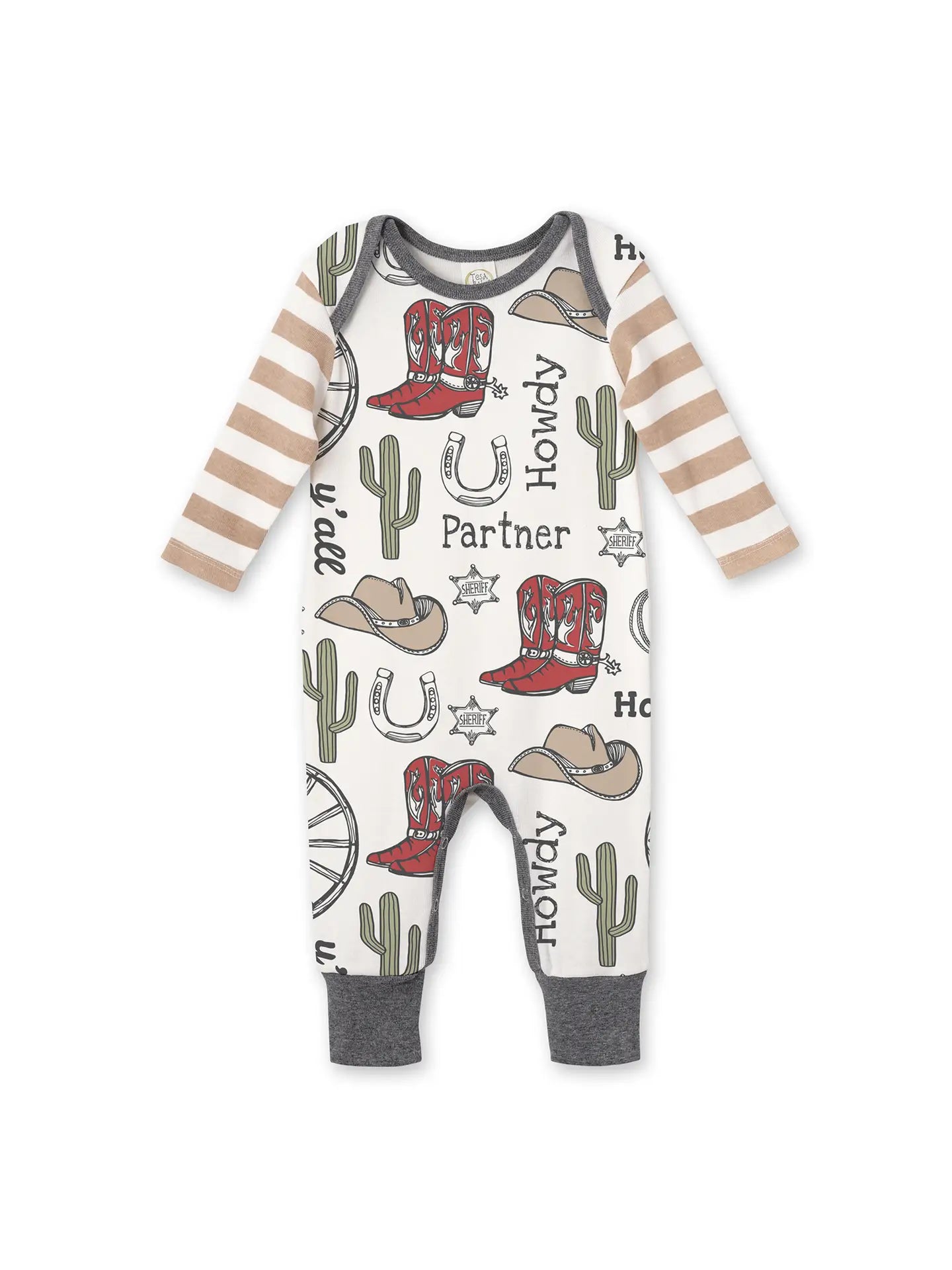 Baby Boy's Howdy Partner Bamboo Romper