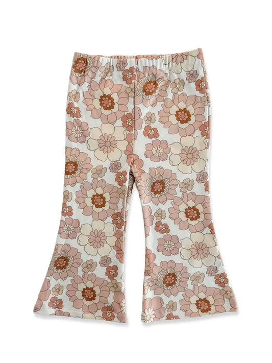 Retro Flower Flare Bell Bottom Pants