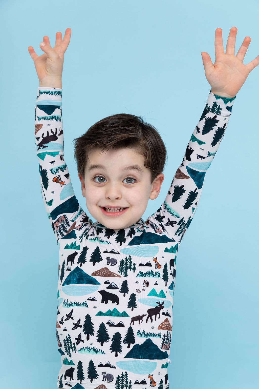 Kids Bamboo Pajamas - Into The Wild Mountain 