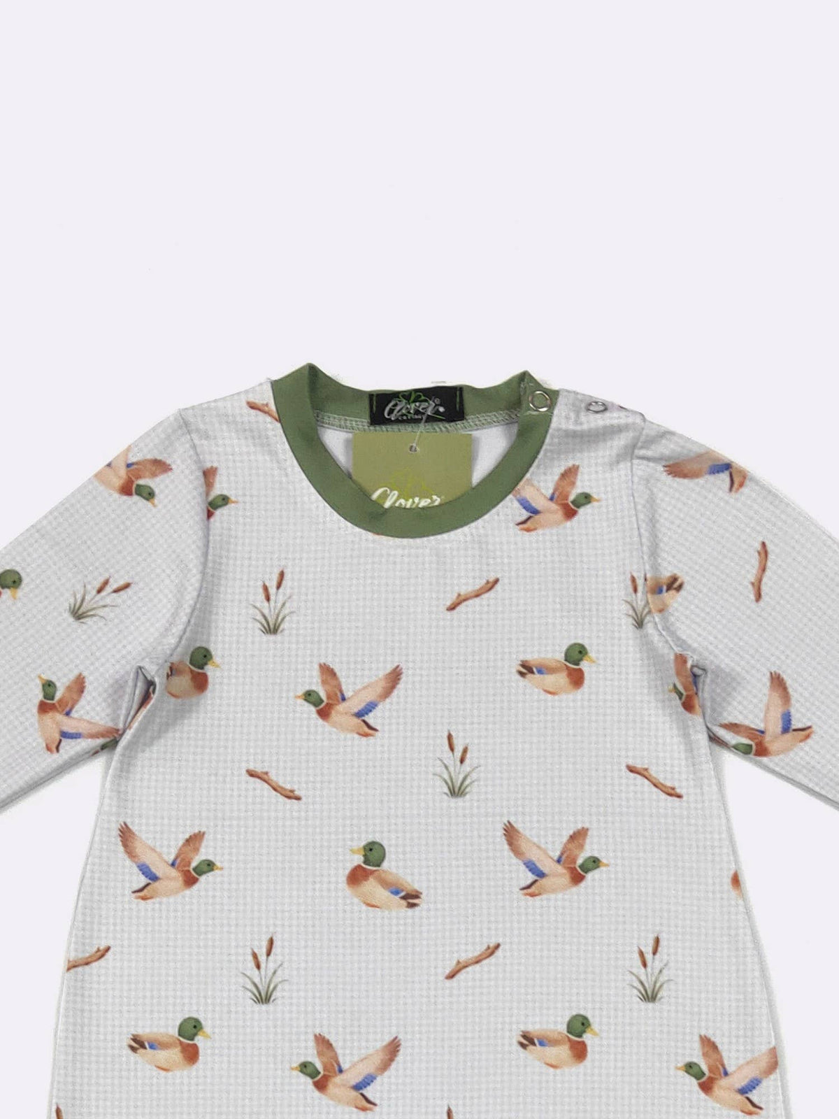 Duck Check Boy Romper