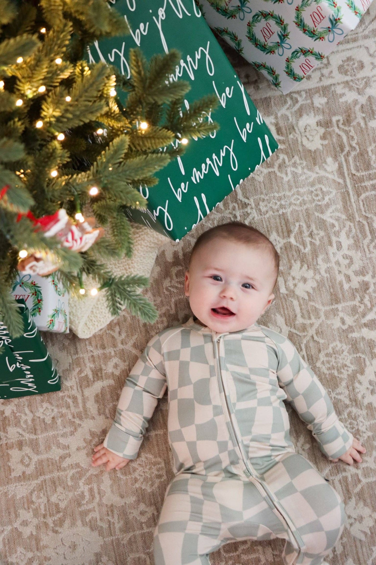 Ivy Wavy Checkers Romper