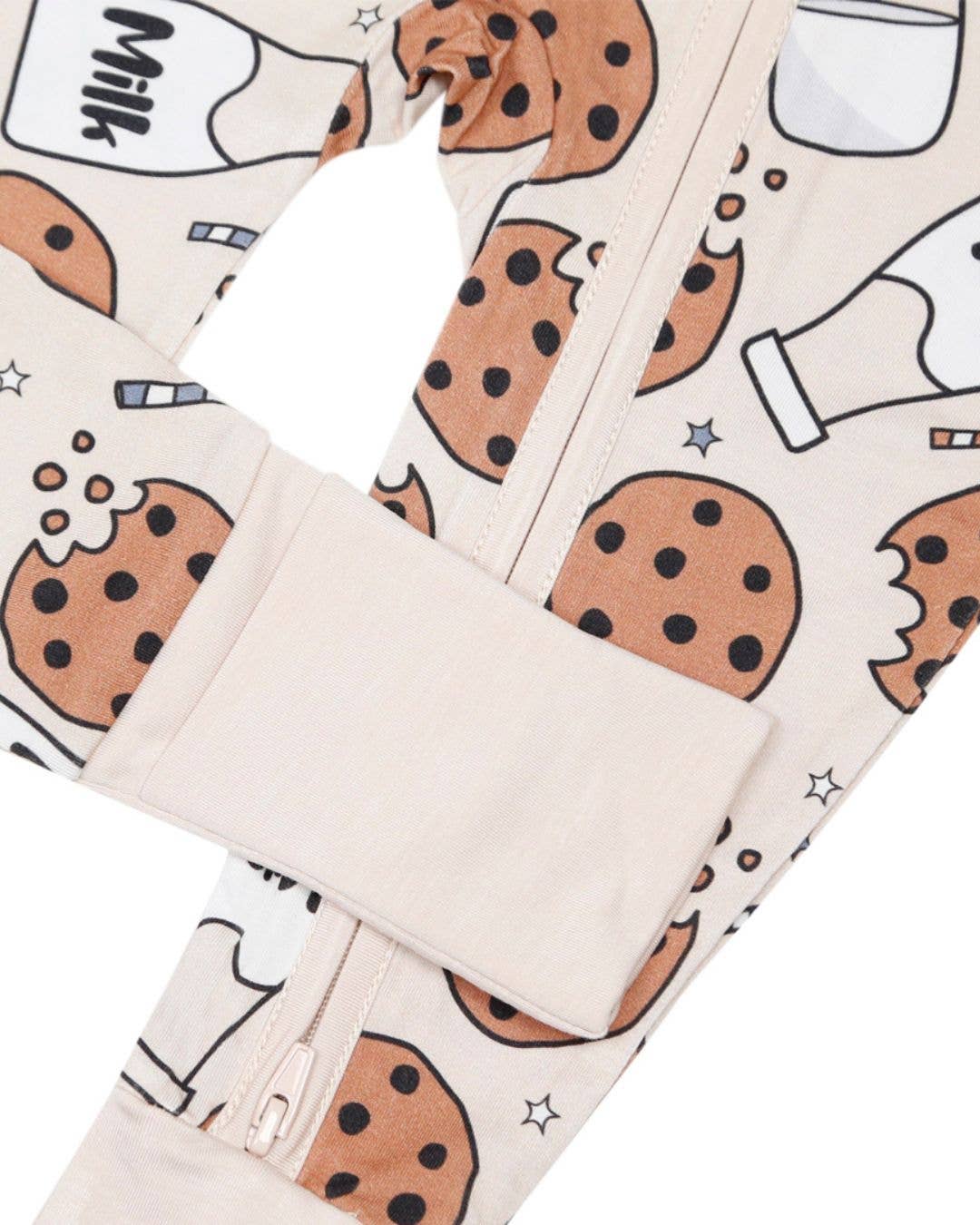 Bamboo Baby Zip Romper | Milk & Cookies