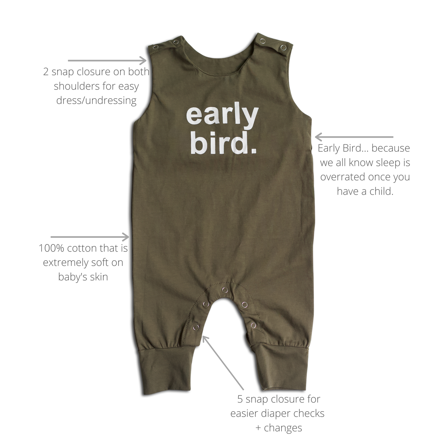 Baby / Toddler Romper - Early Bird