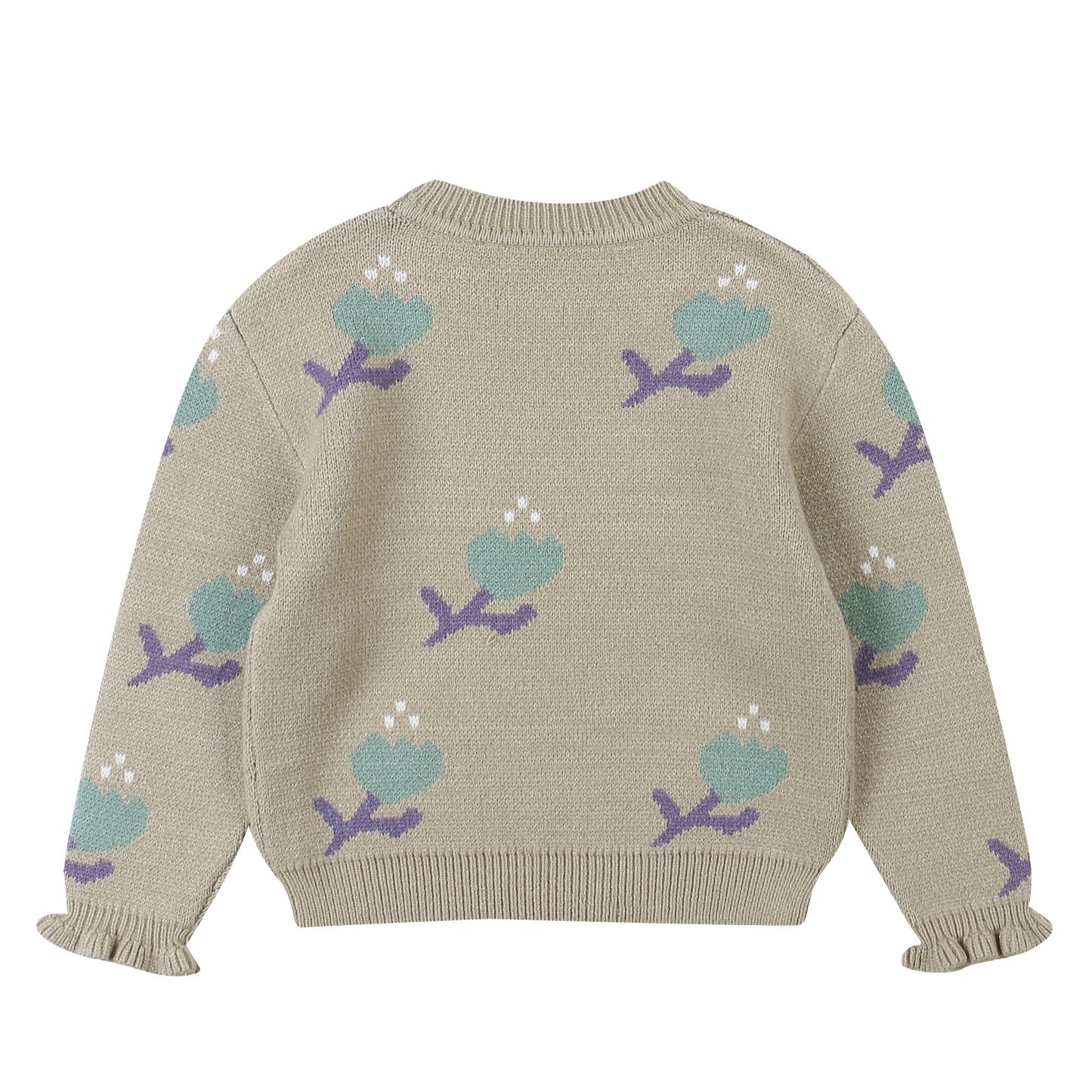 Belita Floral Pattern Knit Sweater