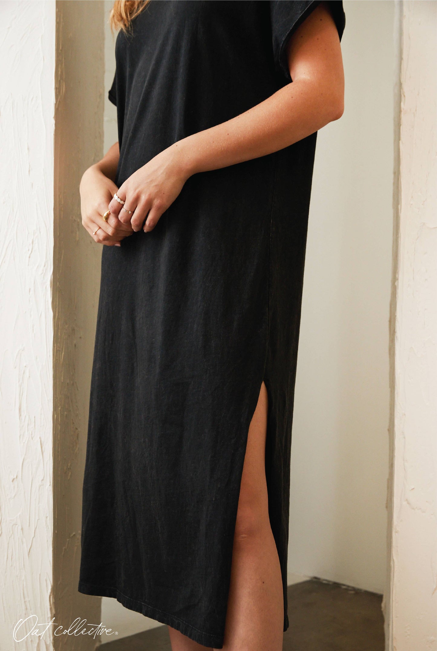 PRAISE THE LORD Mineral Washed Graphic Dress