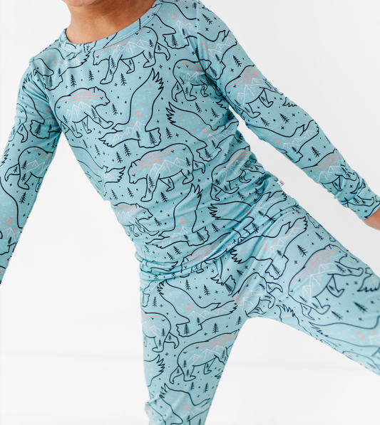 Kids Bamboo Pajamas - Bamboo Clothing- Cosmo Constellation