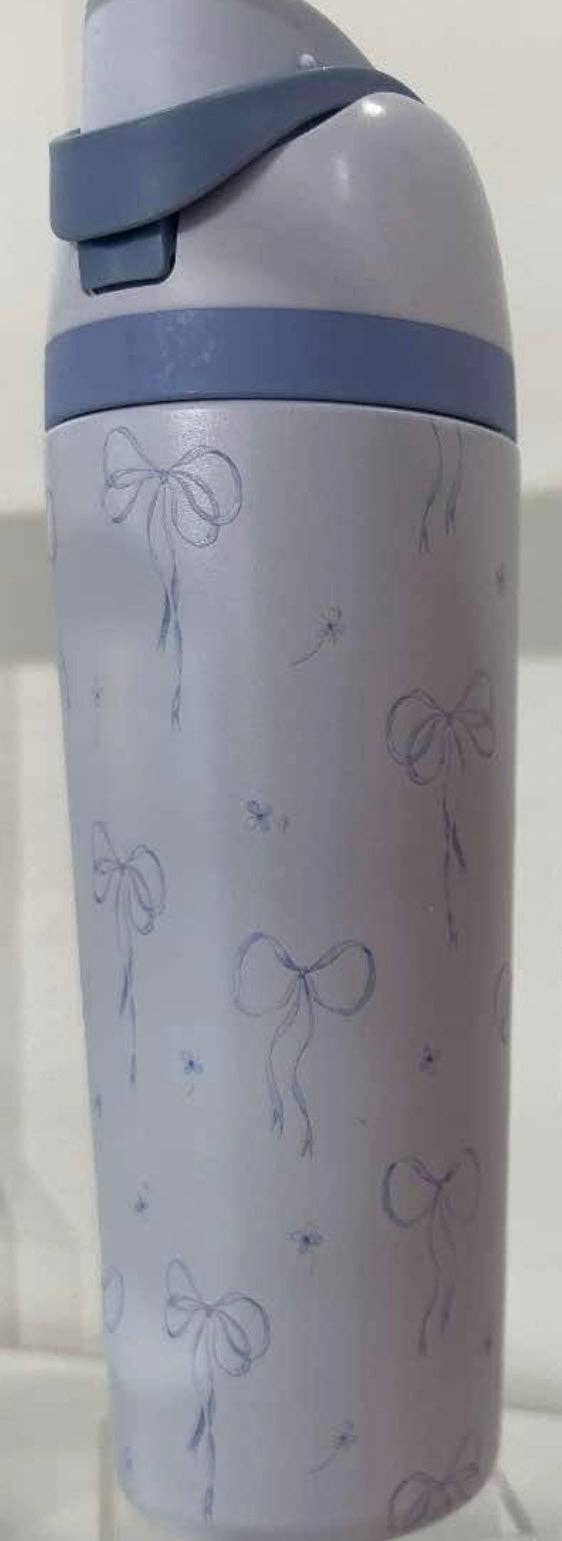 Blue Coquette Bow 20oz Insulated Tumbler