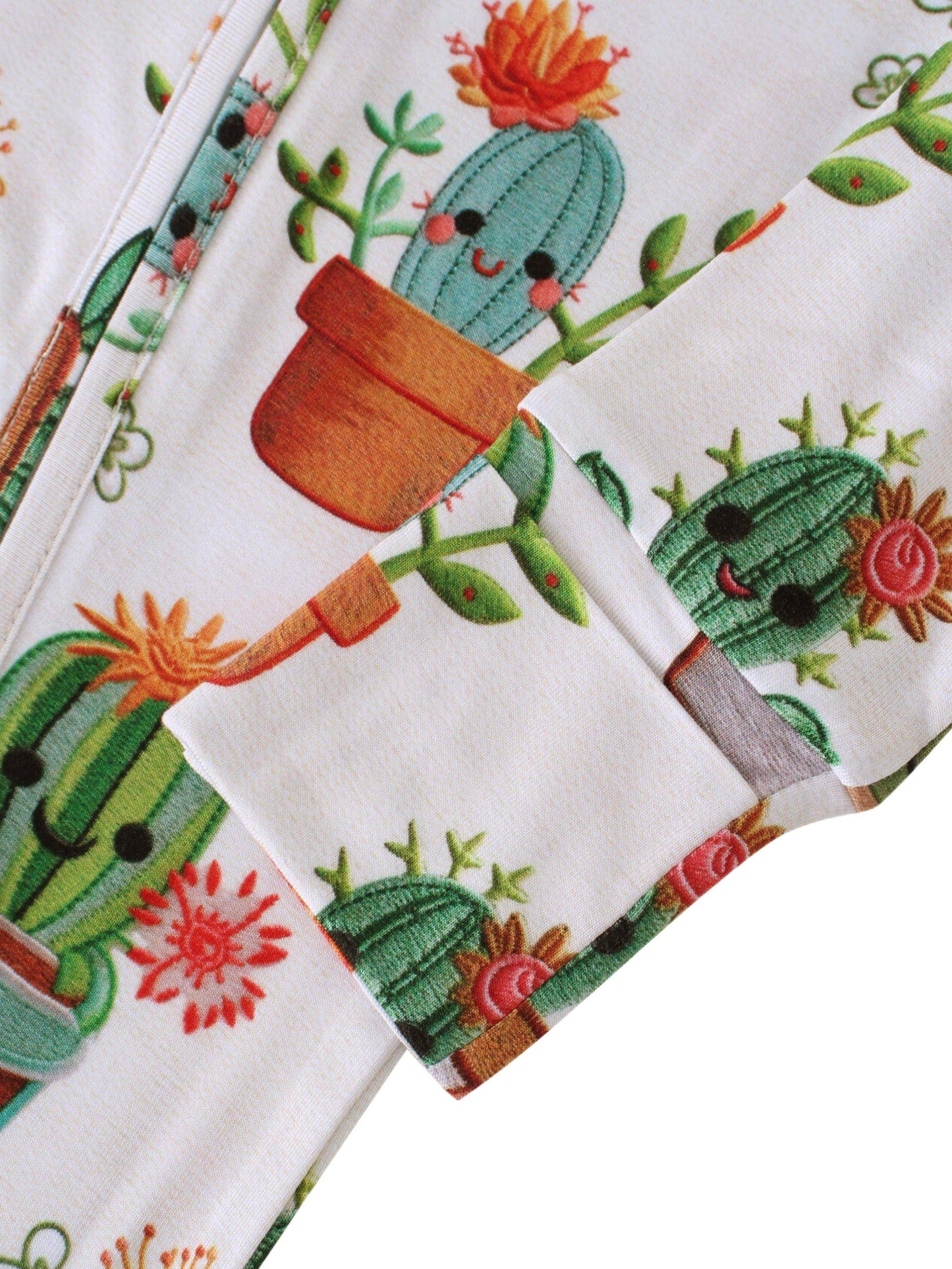PoshTOT Cactus Bamboo Baby Convertible Zippy Romper