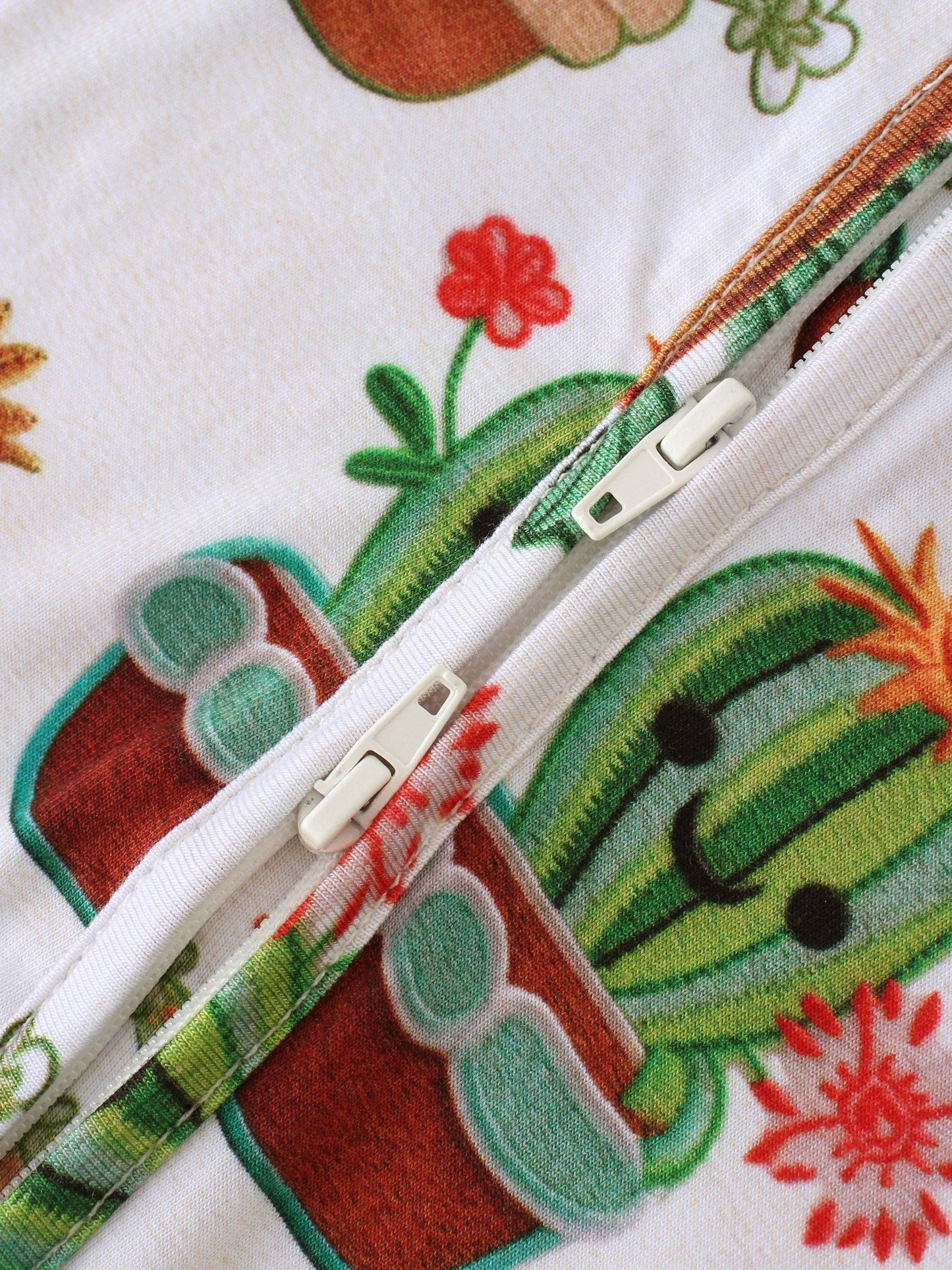 PoshTOT Cactus Bamboo Baby Convertible Zippy Romper