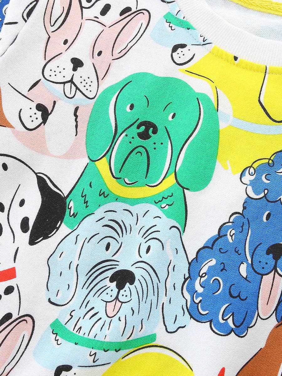 Multi Dog Printed Sweatshirt