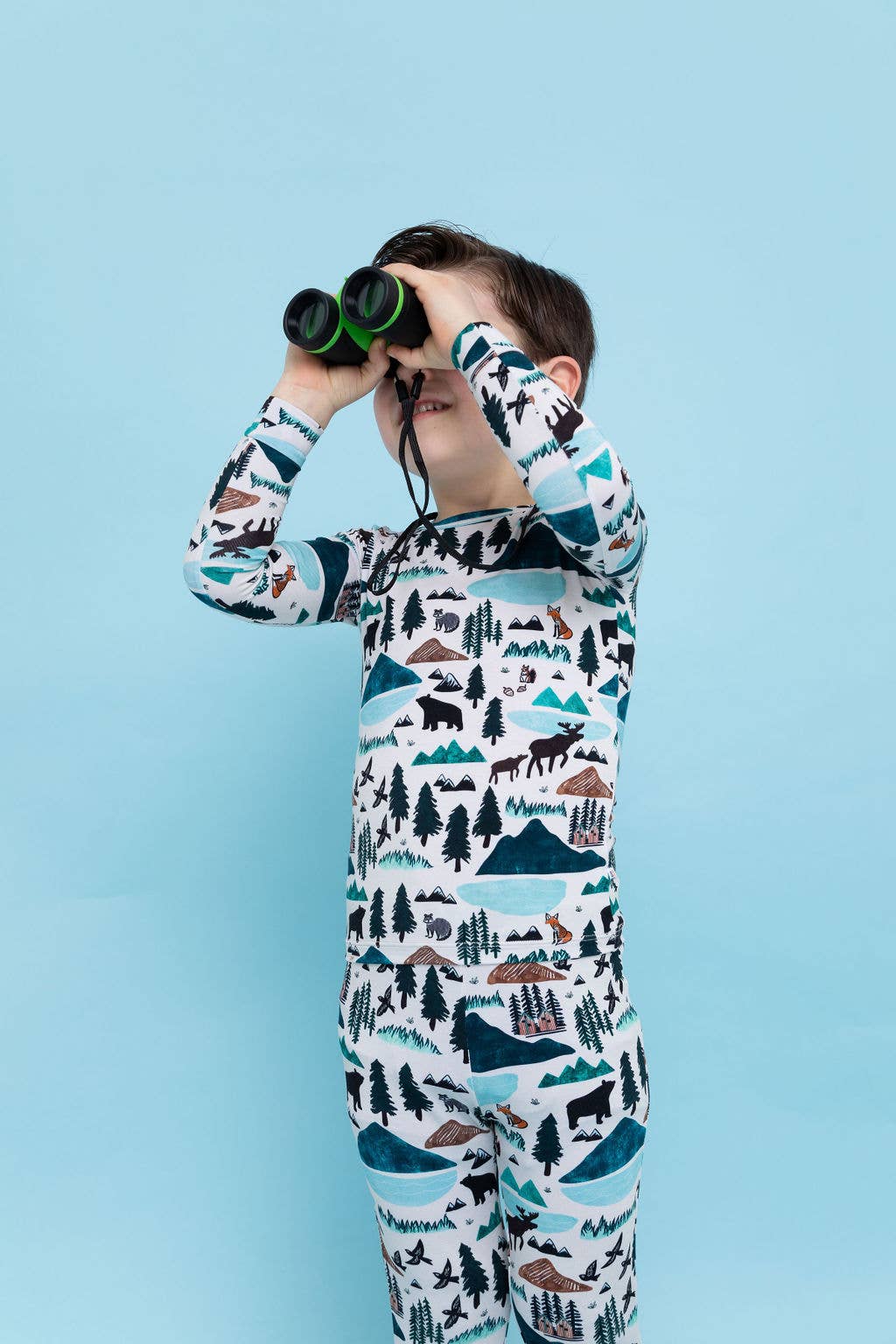 Kids Bamboo Pajamas - Into The Wild Mountain 