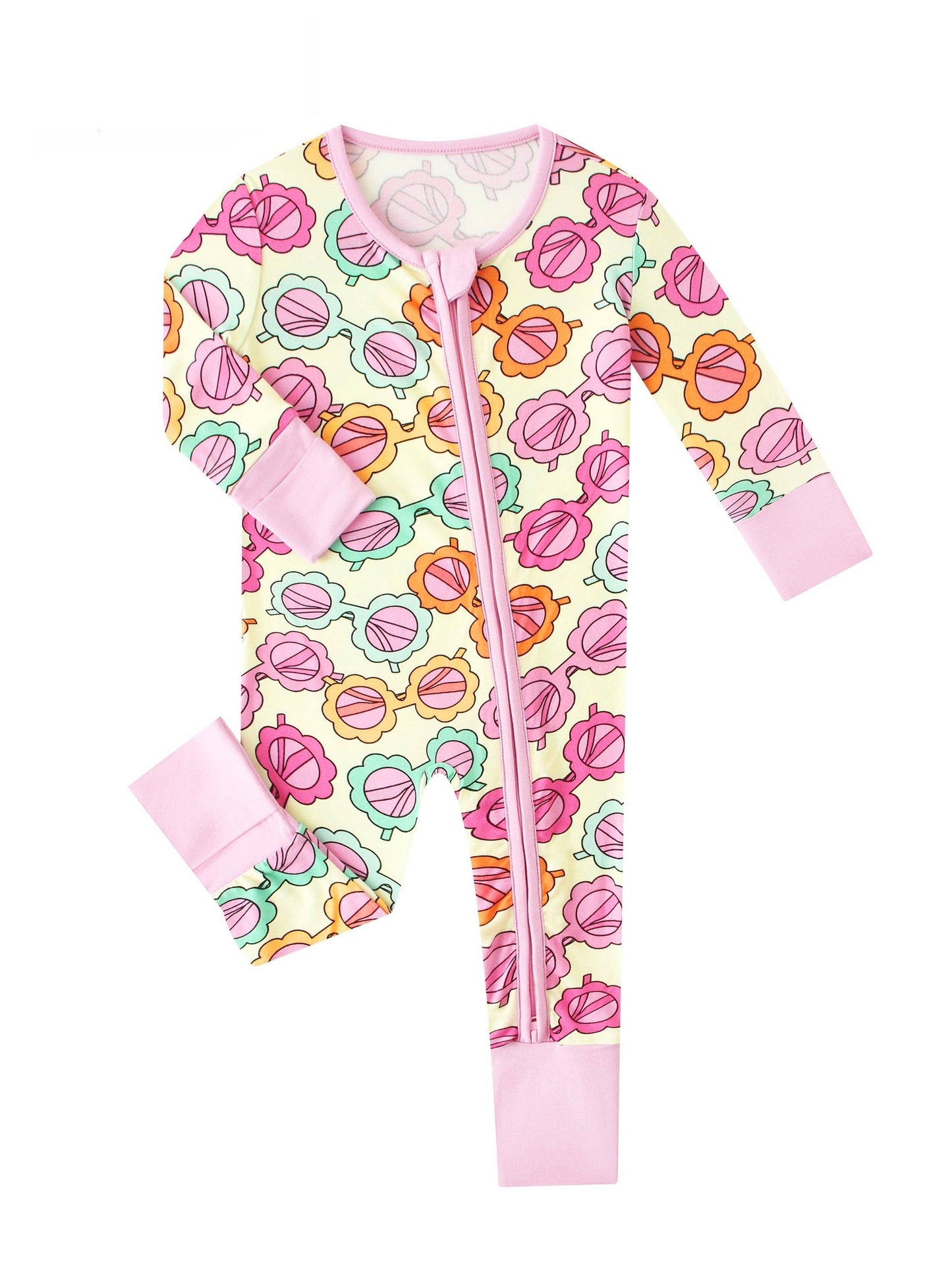 Sassy Shades Bamboo Baby Convertible Zippy Romper