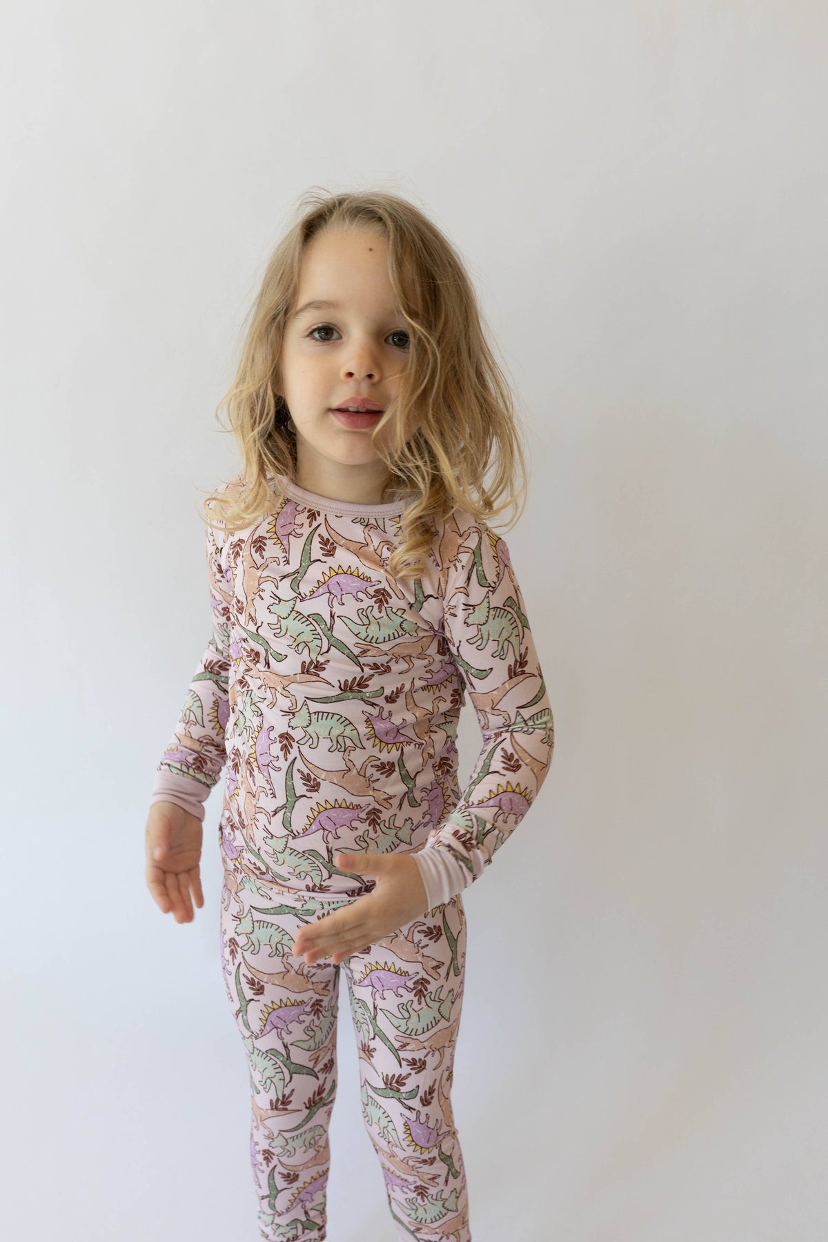 Pink Dino 2 piece PJ's