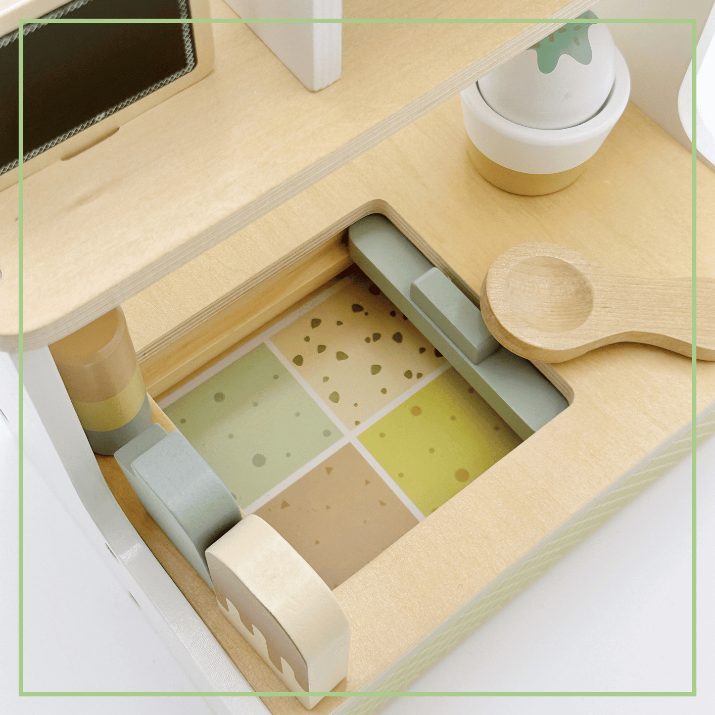 Wooden Ice Cream Shop Pretend Play Set – Montessori Toy 3+