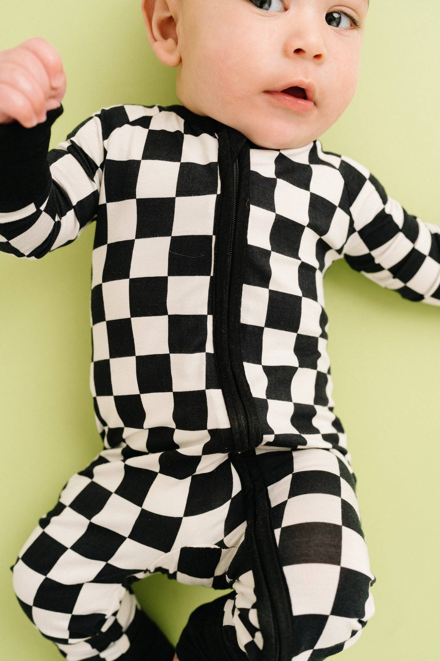 Black Checkered Bamboo Sleeper
