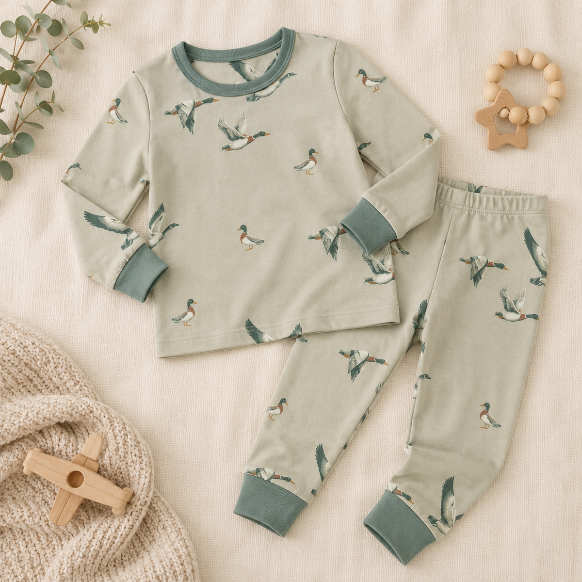 Duck Duck Goose Bamboo Pajamas