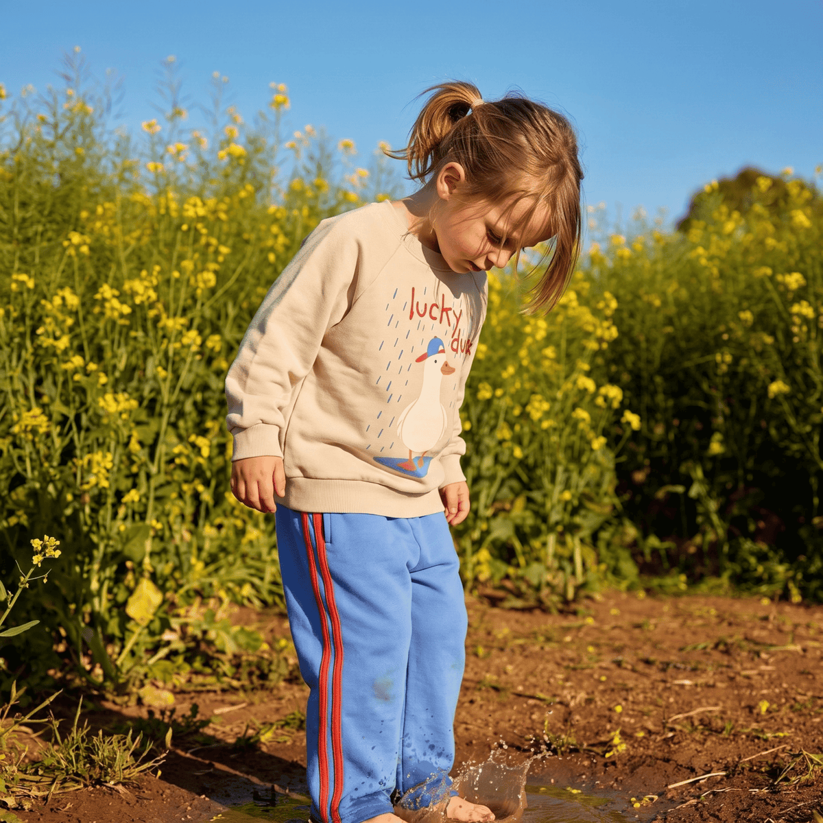 Lucky Duck Kids Organic Graphic Sweatshirt