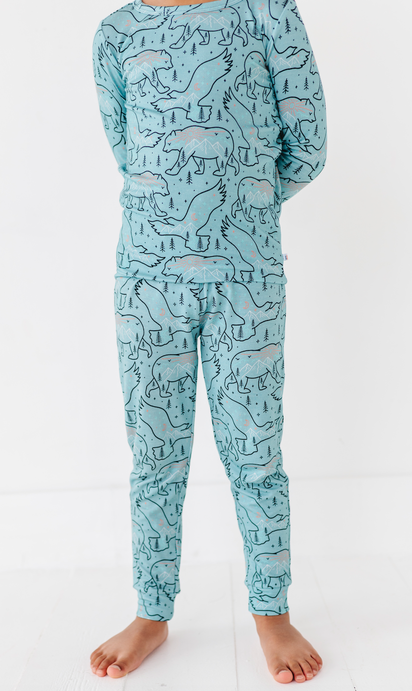 Kids Bamboo Pajamas - Bamboo Clothing- Cosmo Constellation