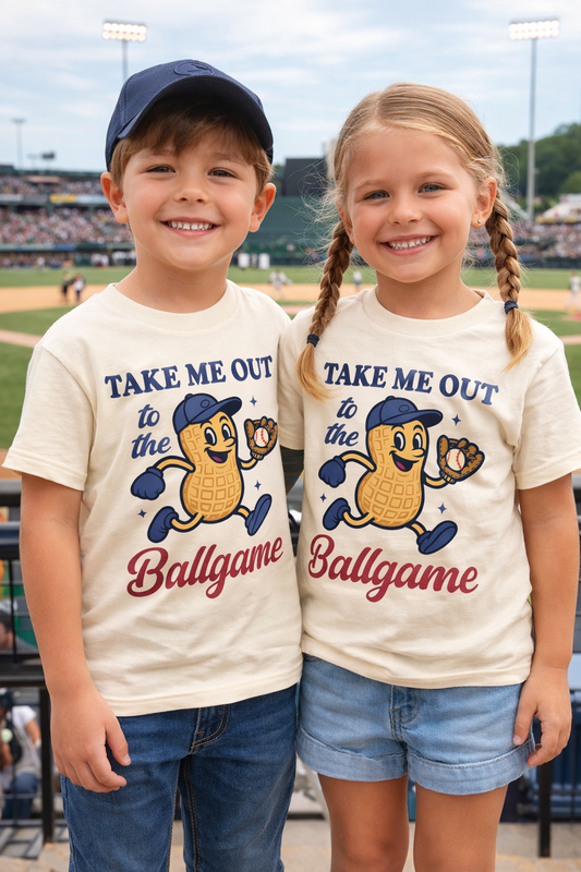 Baseball Take Me Out To The Ballpark Shirt - Peanut Baseball Tee