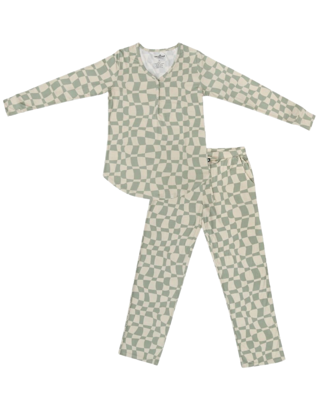 Ivy Wavy Checkers Women's Pajama Set