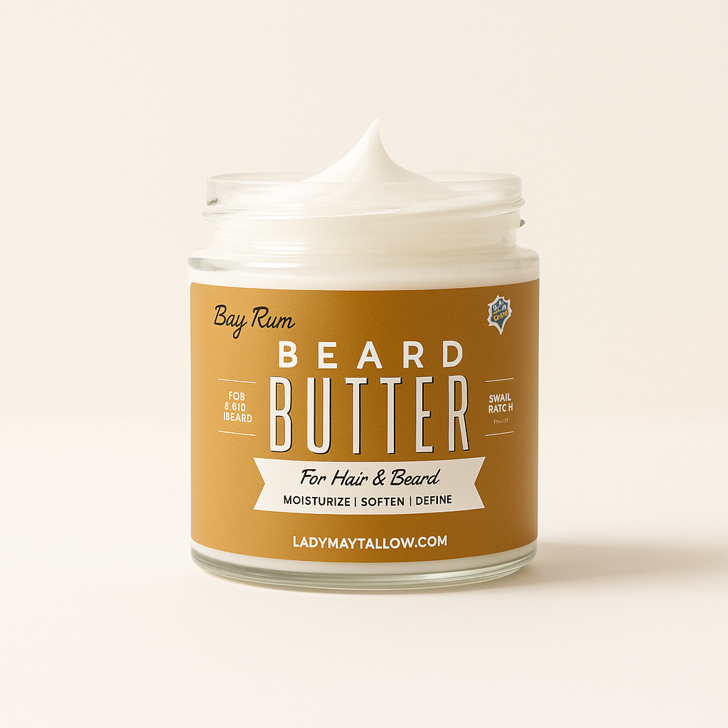 Tallow Man Bay Rum Beard + Body Butter | Men's Grooming |