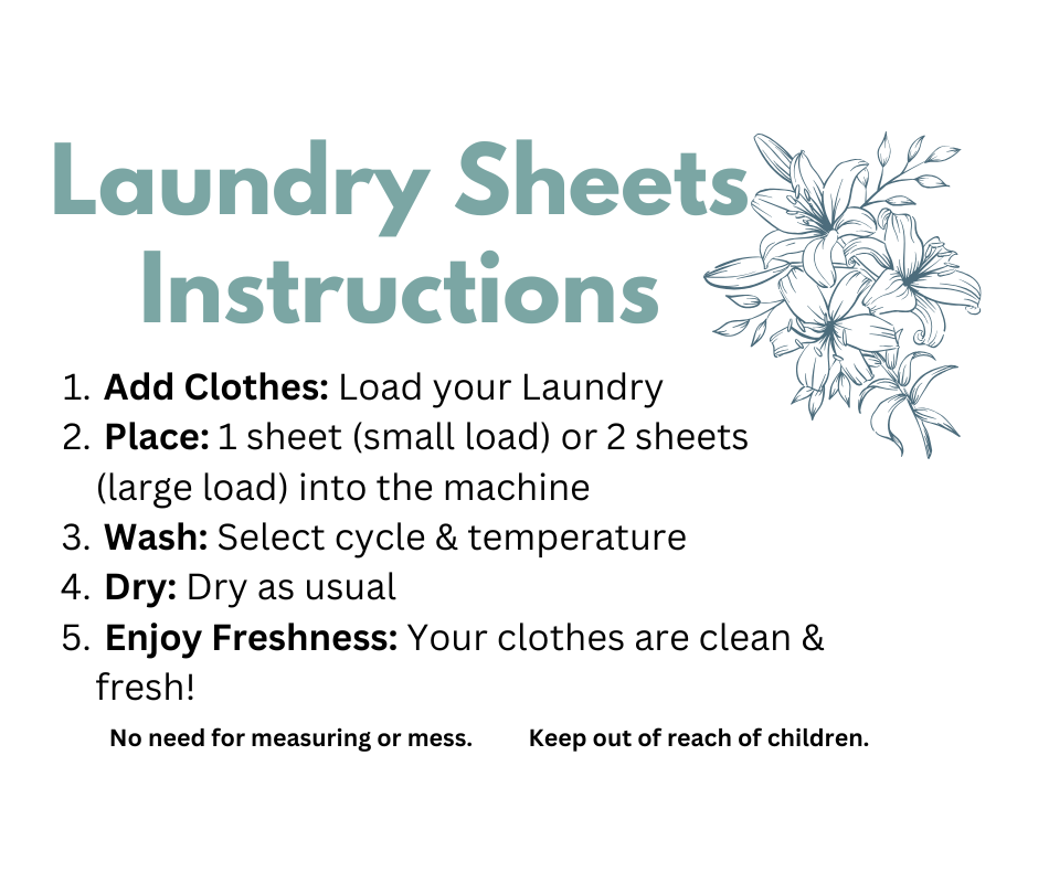 Laundry Detergent Sheets (10 loads) Travel Pack