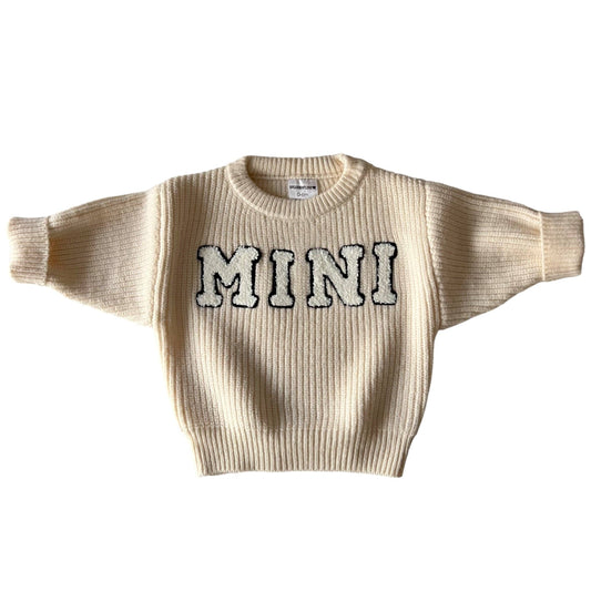 Mini Knit Sweater, Soft White