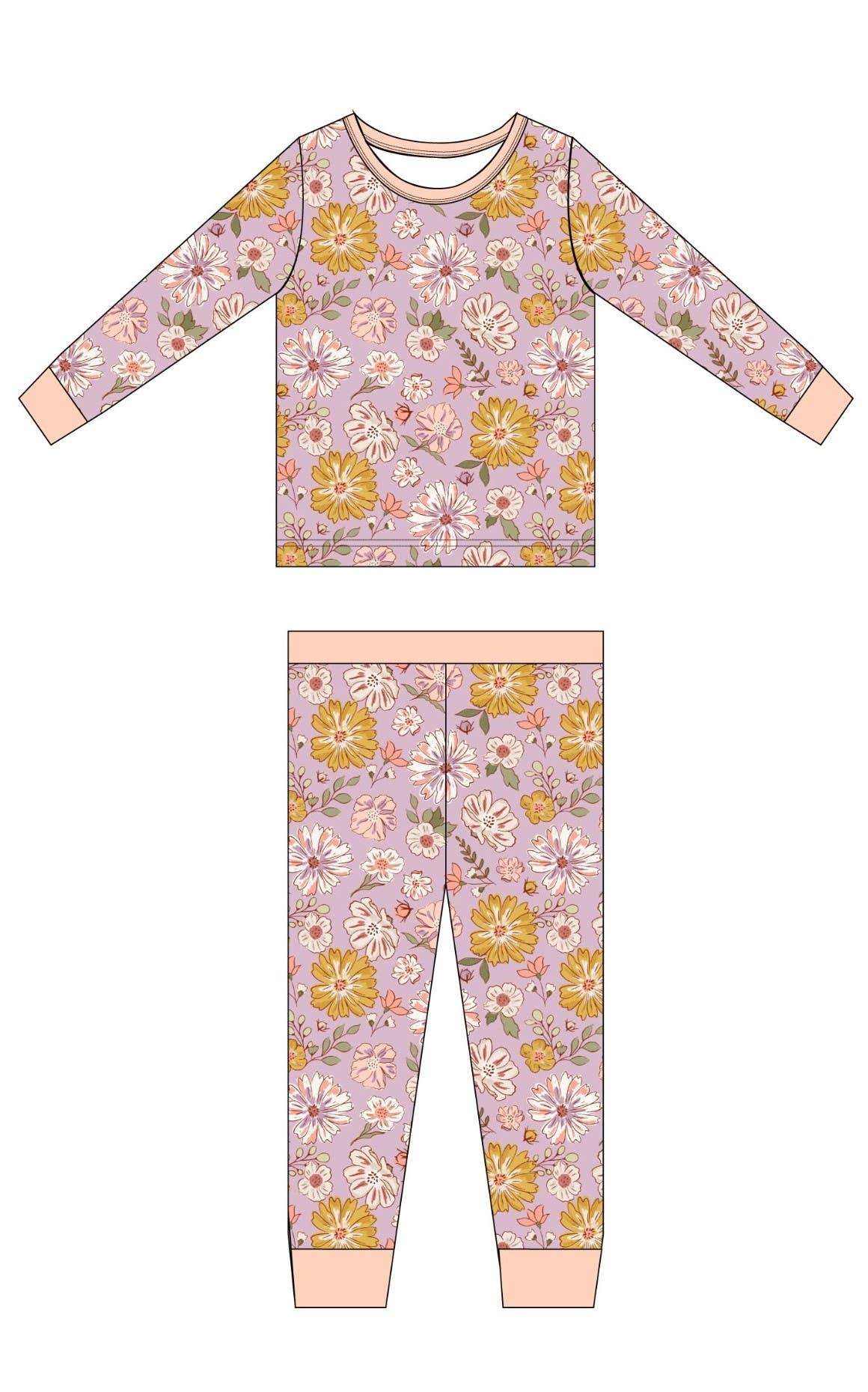 Flowers Bamboo Pj Set