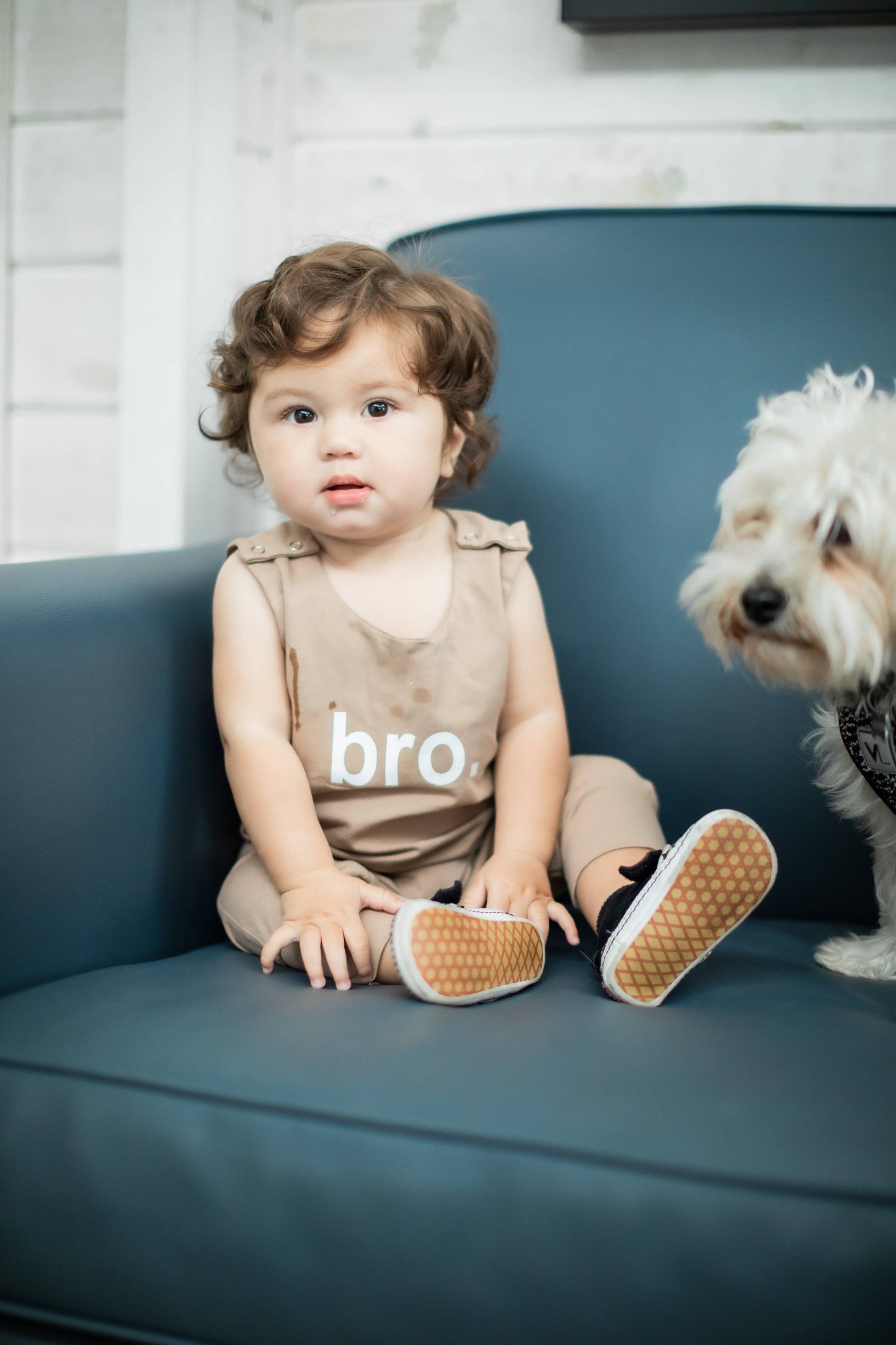 Baby / Toddler Romper - Bro (Tan)