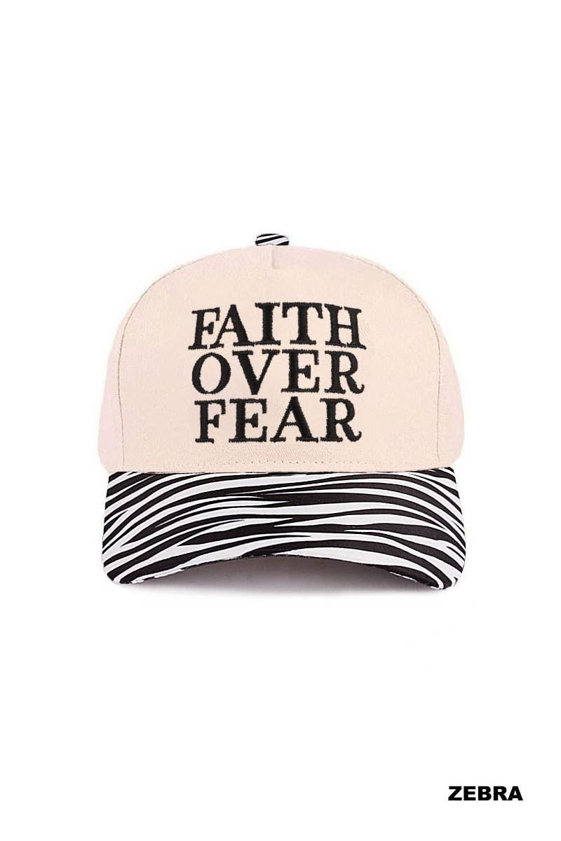 Faith Over Fear Two Tone Cotton Hat