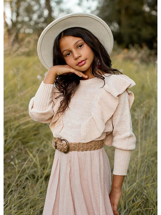 Joyfolie Sweater in Heather Blush