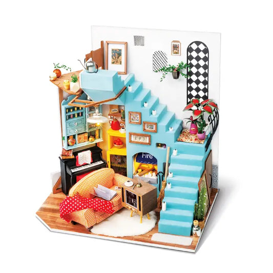 Diy Miniature House Kit: Joy's Living Room