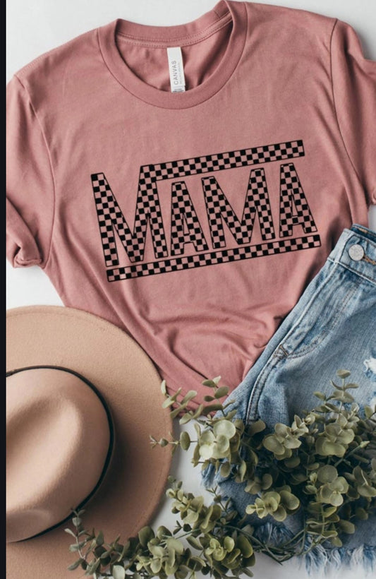 Checkered Mama Shirt